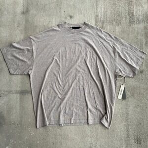 FEAR OF GOD ESSENTIALS Oatmeal Heather T Shirt Mens XXL Oversized‎ New Tags